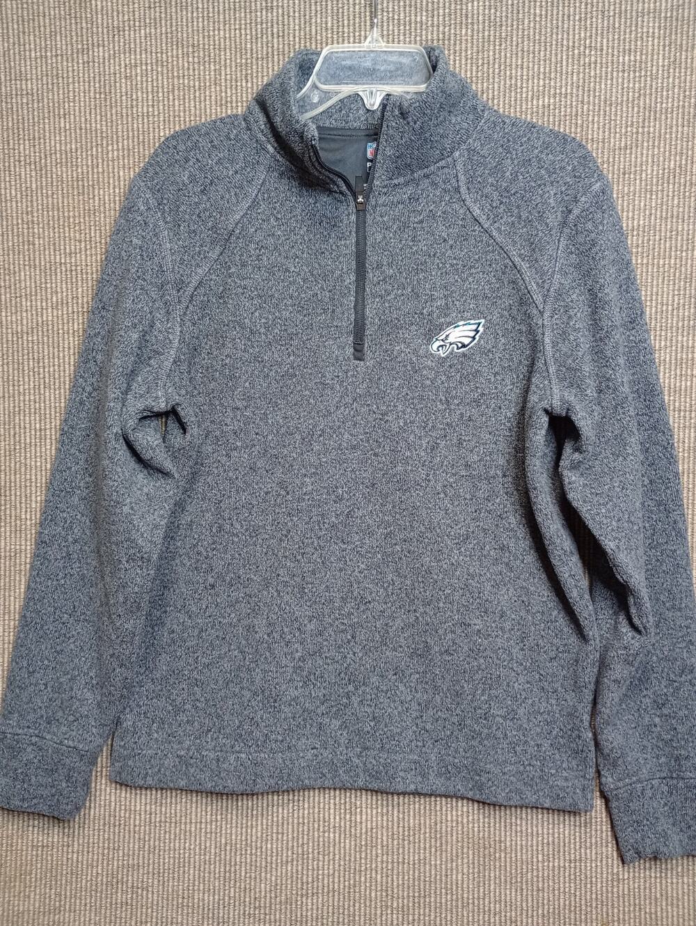 NFL PRO LINE Philadelphia Eagles quarter zip up sweater pullover M